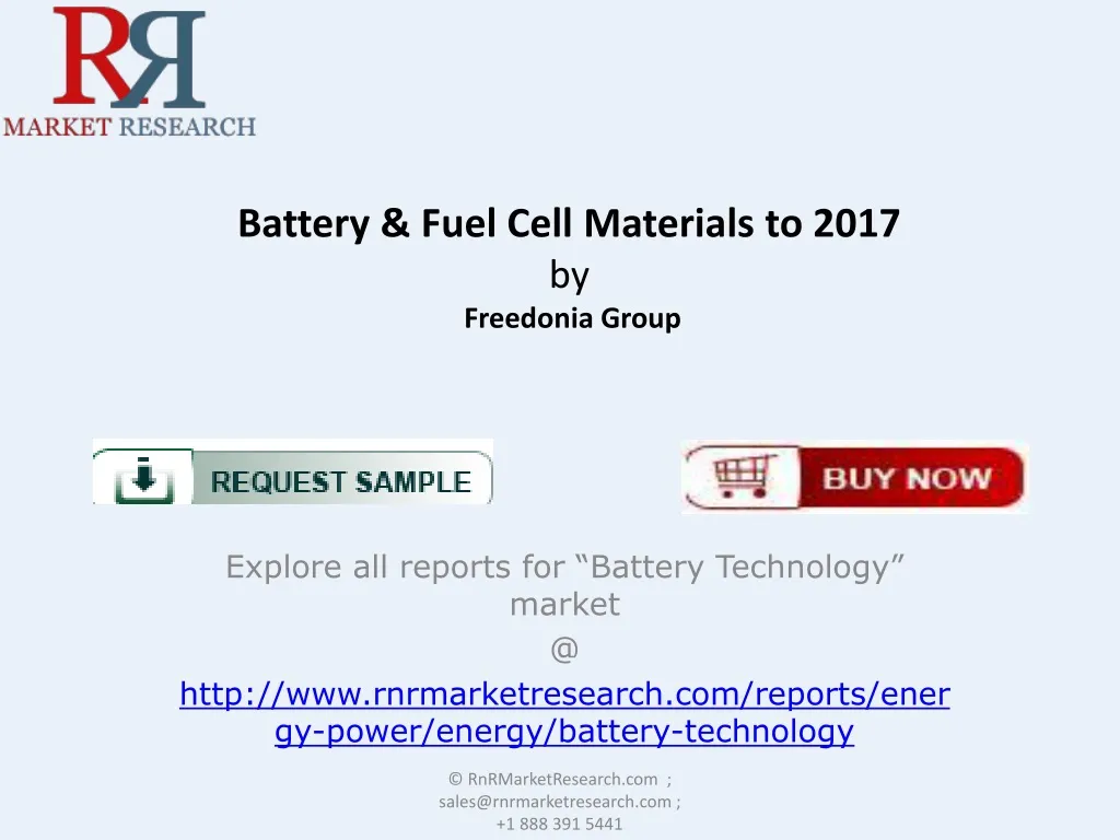 battery fuel cell materials to 2017 by freedonia group