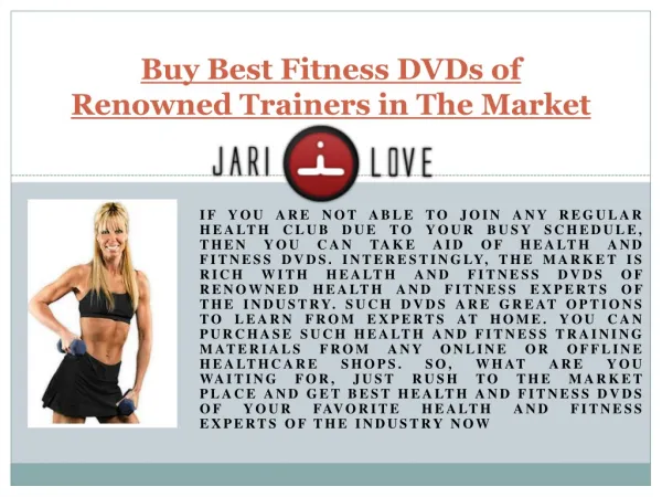 Buy best fitness dv ds of renowned trainers in Canada
