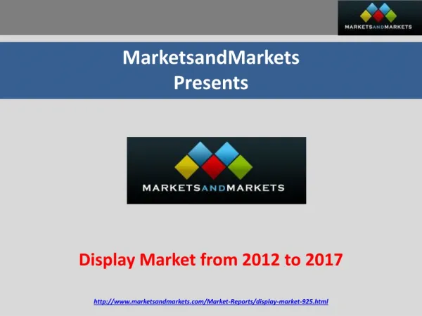 Display Market from 2012 to 2017