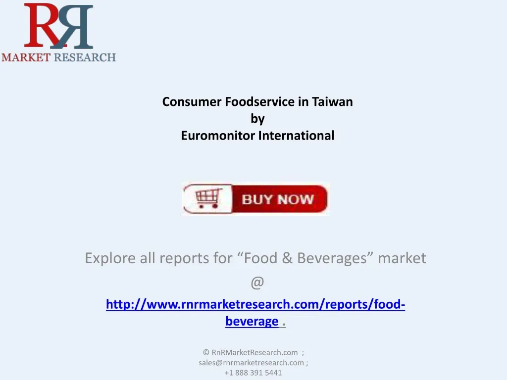 consumer foodservice in taiwan by euromonitor international