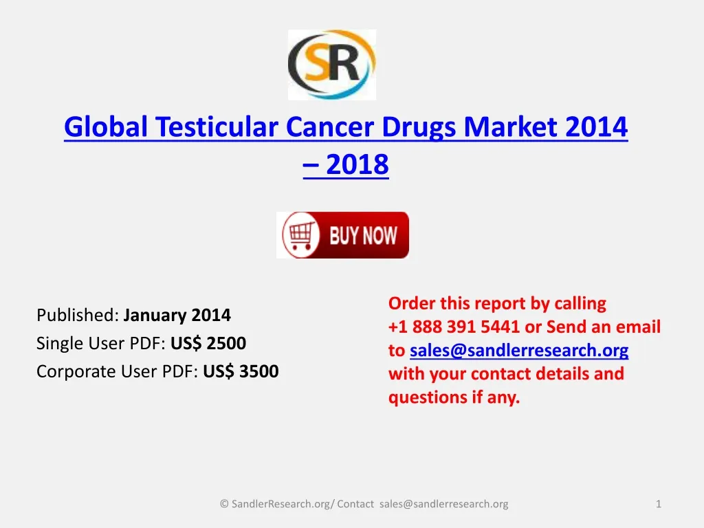 global testicular cancer drugs market 2014 2018