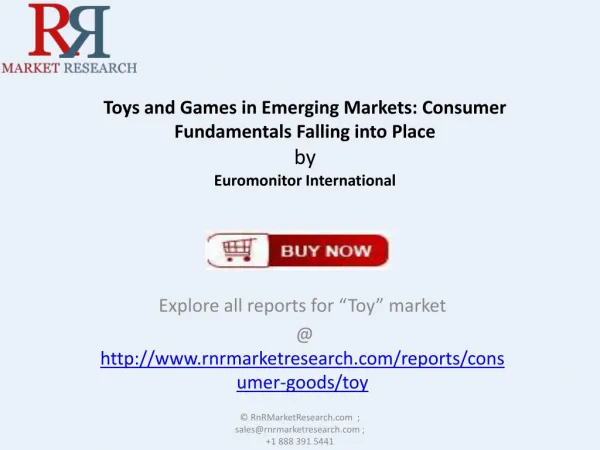 Growth of Toys and Games Industry