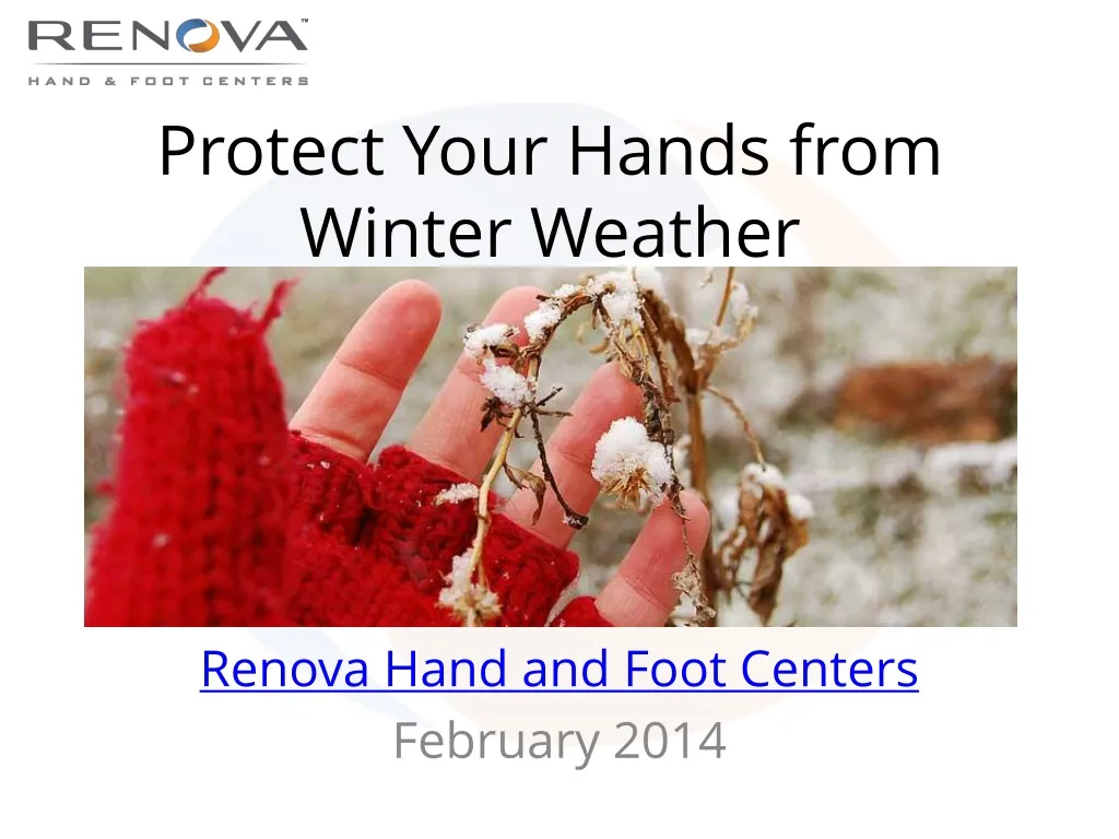 protect your hands from winter weather