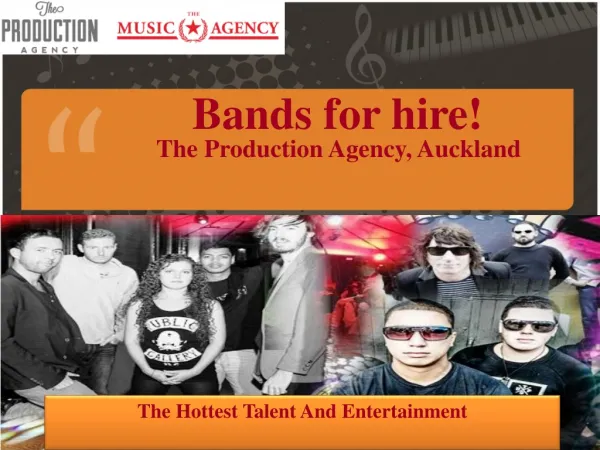 Bands for hire!