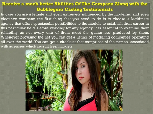 Receive a much better Abilities Of The Company Along with th
