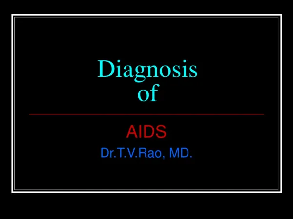 Diagnosis of