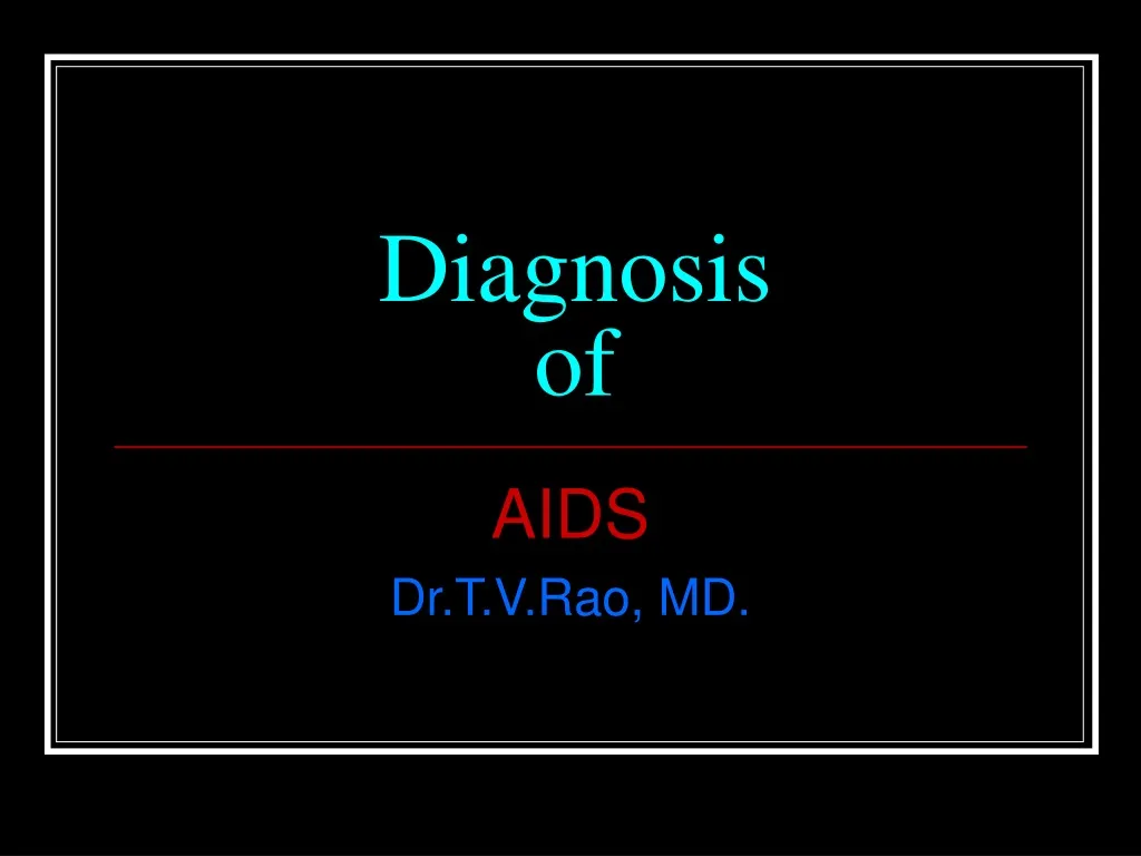 diagnosis of
