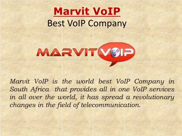 Marvit: Best voip company