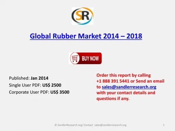 Growth of World Rubber Market 2014-2018