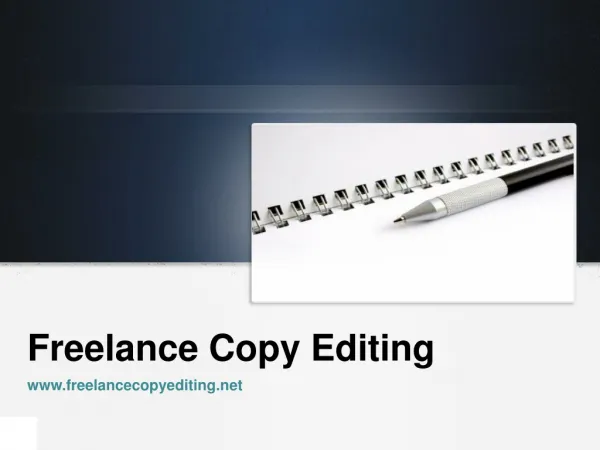 Professional Freelance copyediting