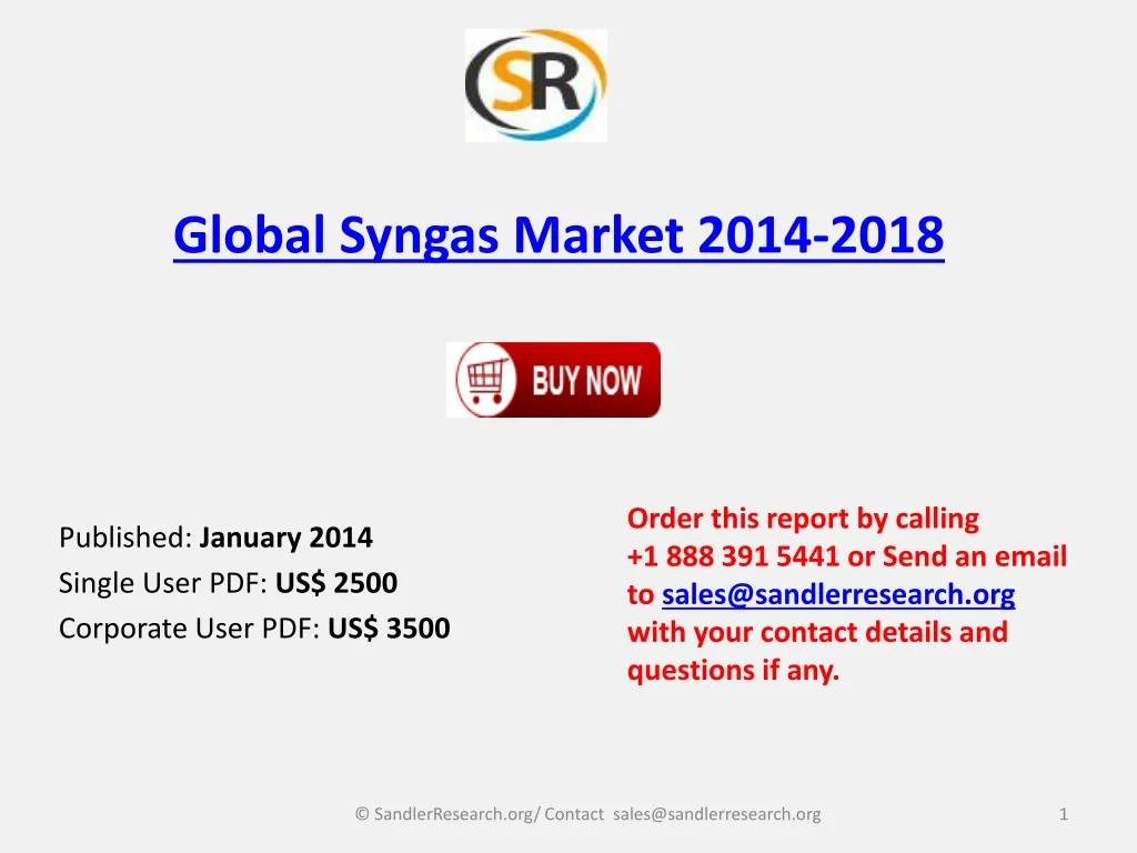 global syngas market 2014 2018