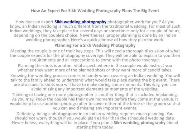 Sikh wedding photography 1