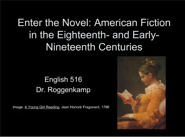 enter the novel: american fiction in the eighteenth- and early-nineteenth centuries