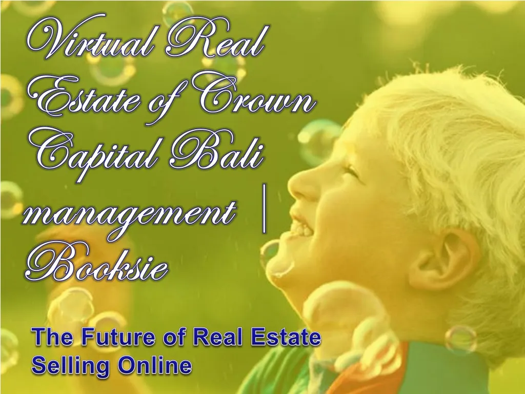 virtual real estate of crown capital bali management booksie