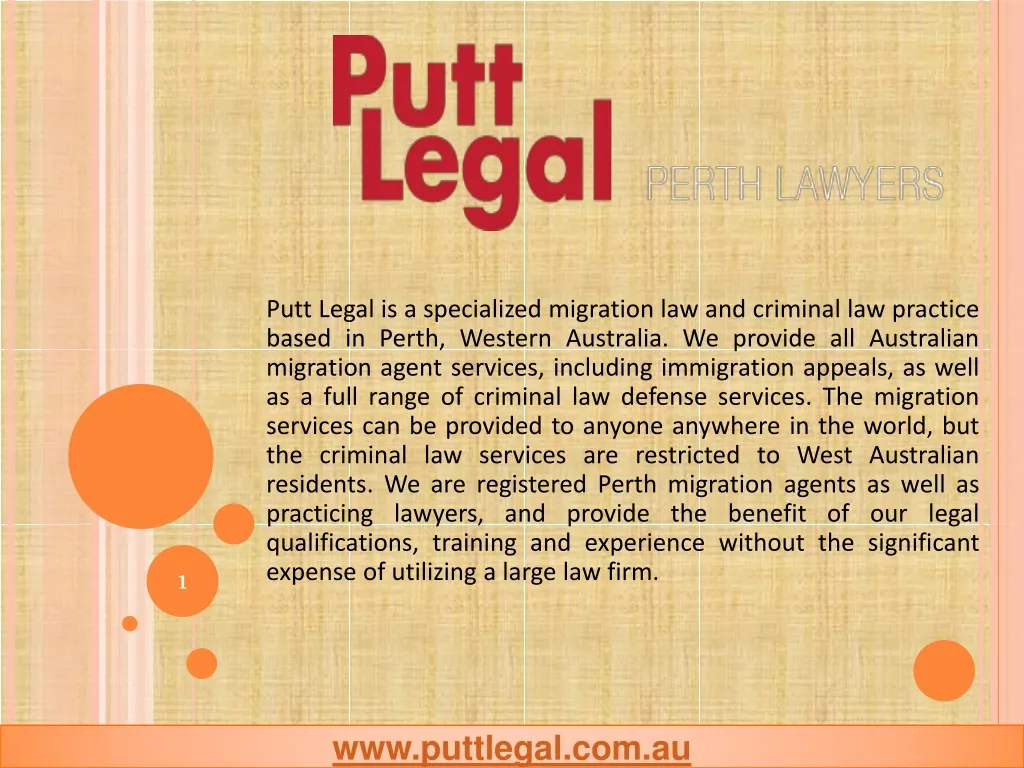 putt legal is a specialized migration