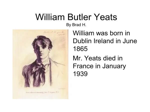 william butler yeats by brad h.