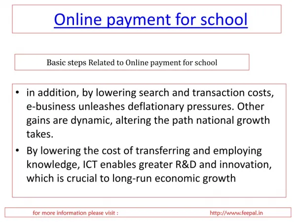 Online school fee payment module of all school