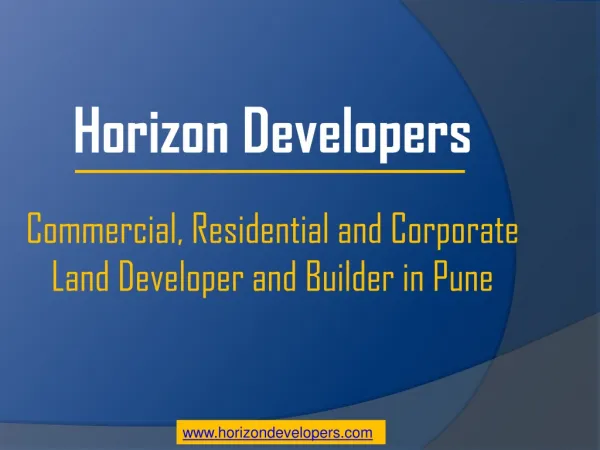 Residential and Commercial Projects-Horizon Developers