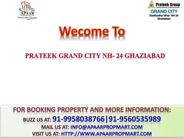 Prateek Grand City Siddhartha Vihar NH 24 Ghaziabad