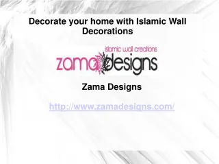 Decorate your home with Islamic Wall Decorations