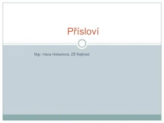 Pr slov - slide 1