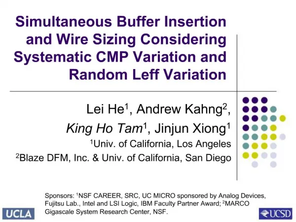 Simultaneous Buffer Insertion and Wire Sizing Considering Systematic CMP Variation and Random Leff Variation