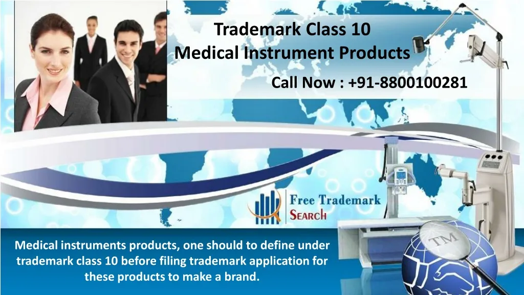 trademark class 10 medical instrument products