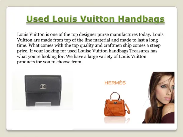 Pre Owned Louis Vuitton Bags