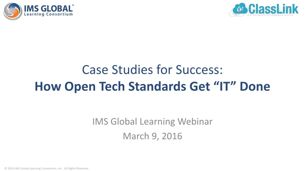 case studies for success how open tech standards get it done