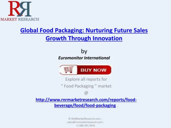 Global Food Packaging Market 2017 Forecasts