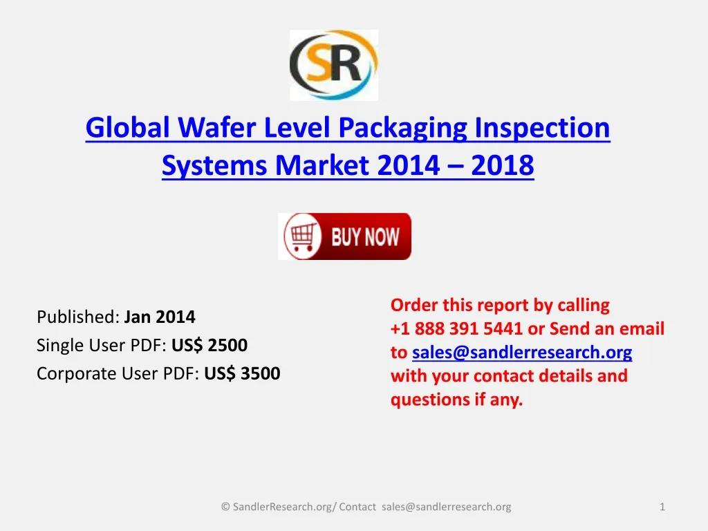 global wafer level packaging inspection systems market 2014 2018
