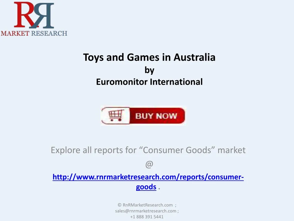 toys and games in australia by euromonitor international
