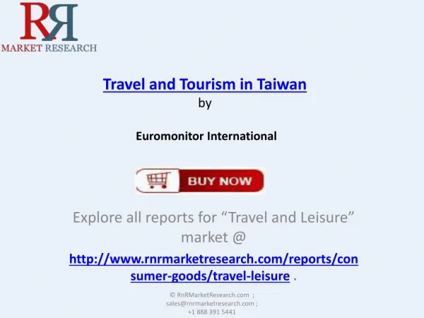 Travel and Tourism Industry Forecasts in Taiwan