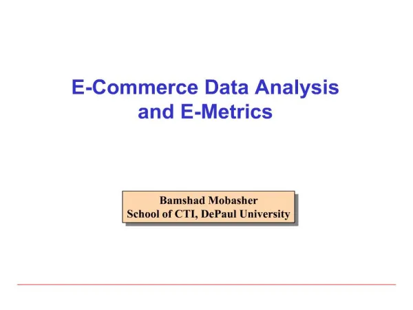 e-commerce data analysis and e-metrics