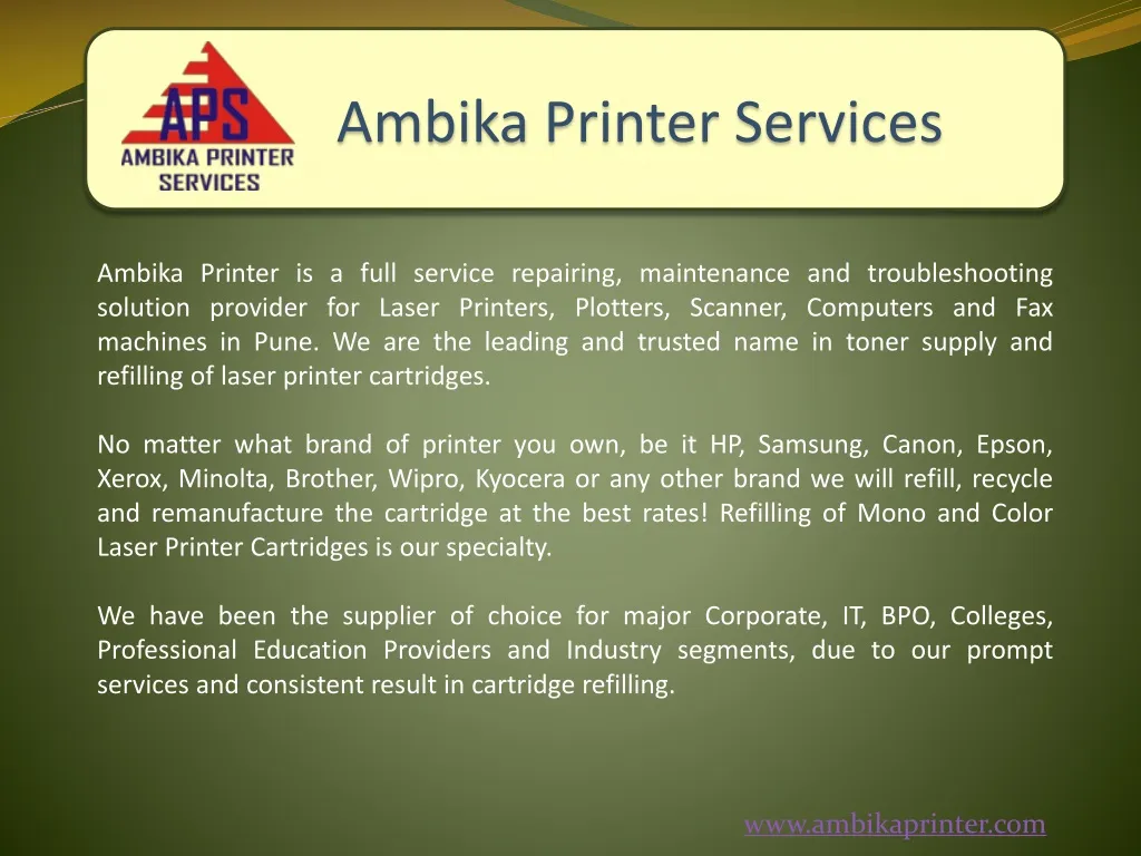 ambika printer services