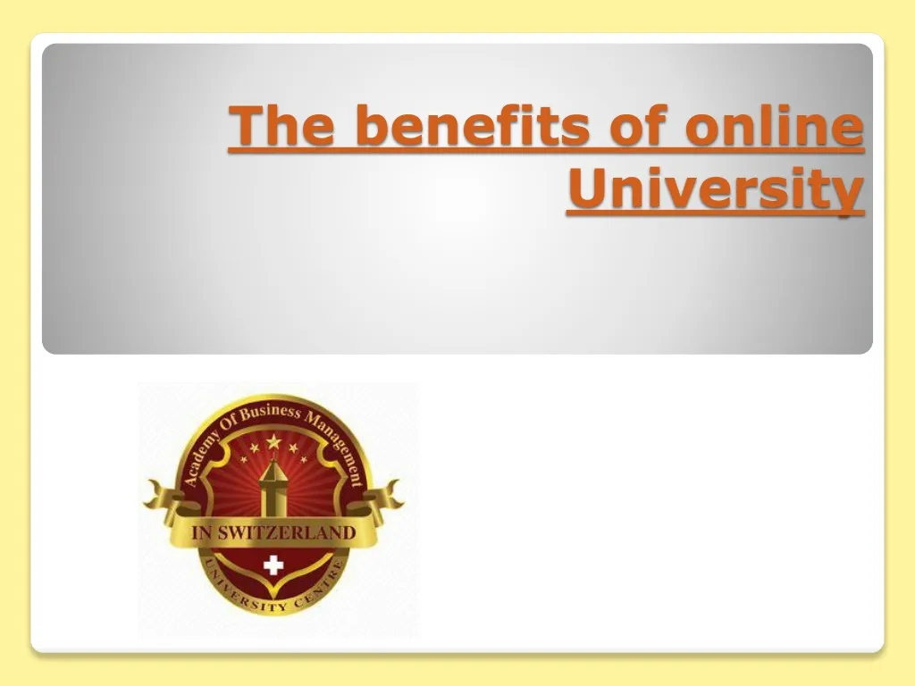 the benefits of online university