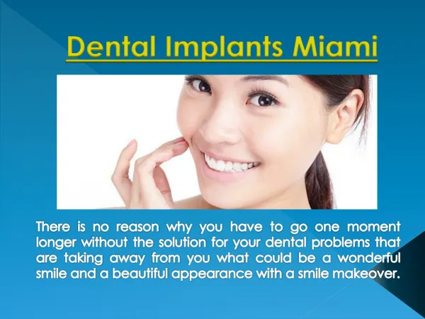 Dental Fillings Miami