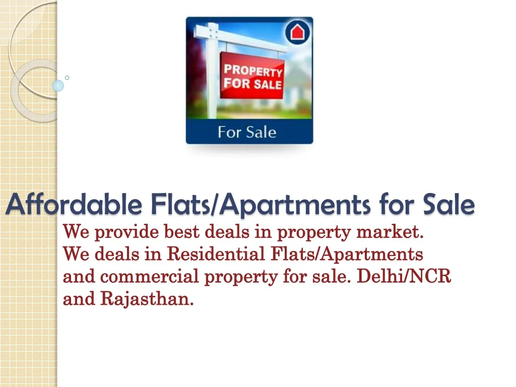 affordable flats apartments for sale