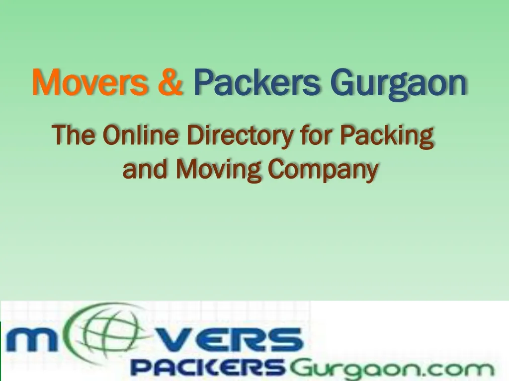 movers packers gurgaon