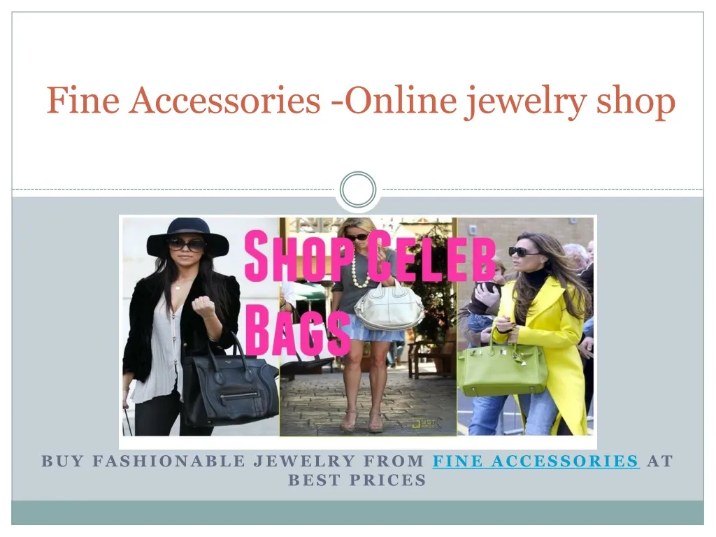 fine accessories online jewelry shop