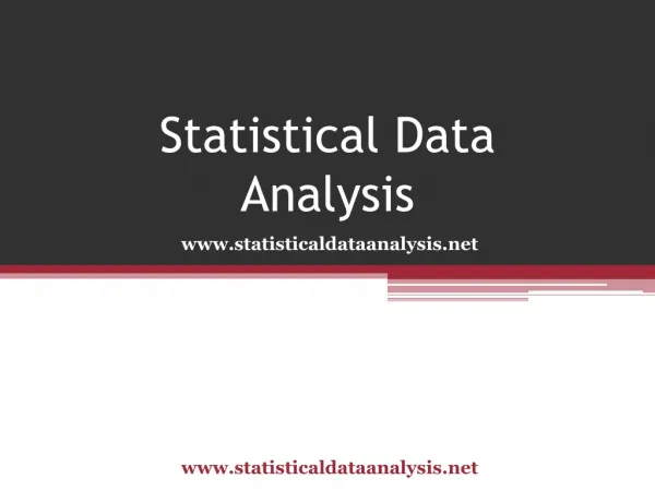 statistical analysis and data mining
