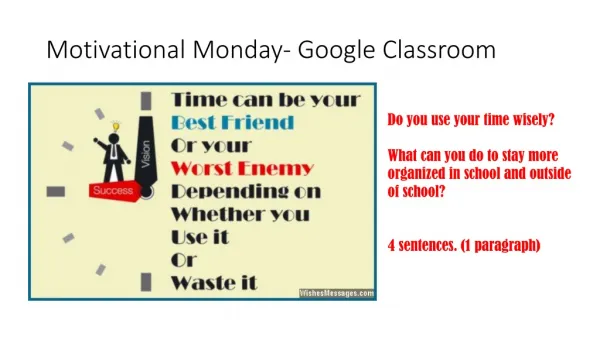 Motivational Monday- Google Classroom