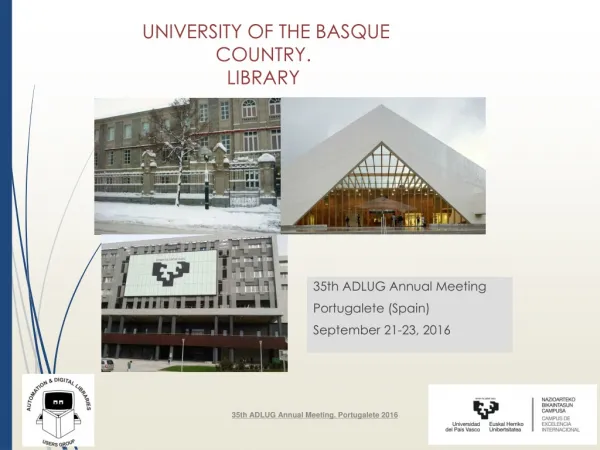 UNIVERSITY OF THE BASQUE COUNTRY. LIBRARY