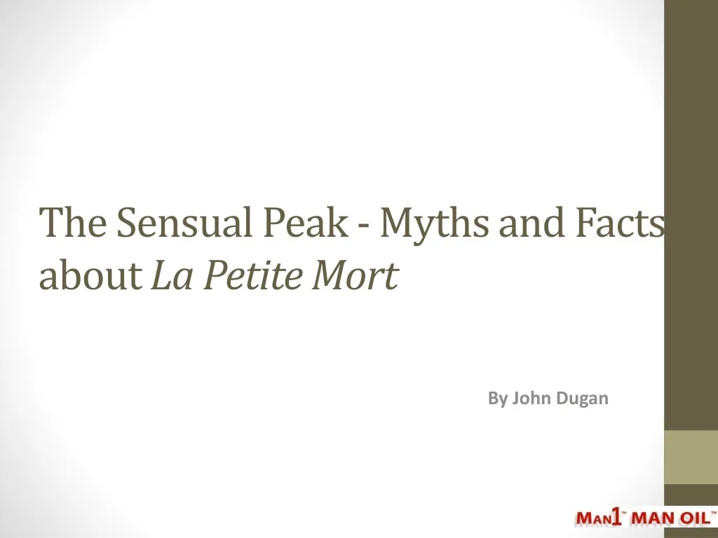 the sensual peak myths and facts about la petite mort