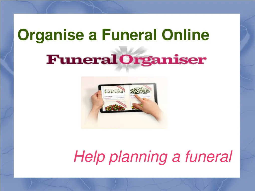 organise a funeral online help planning a funeral