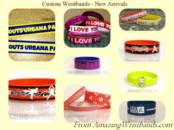 Custom Wristbands - New Arrivals
