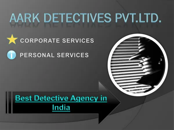 Private Detective in India