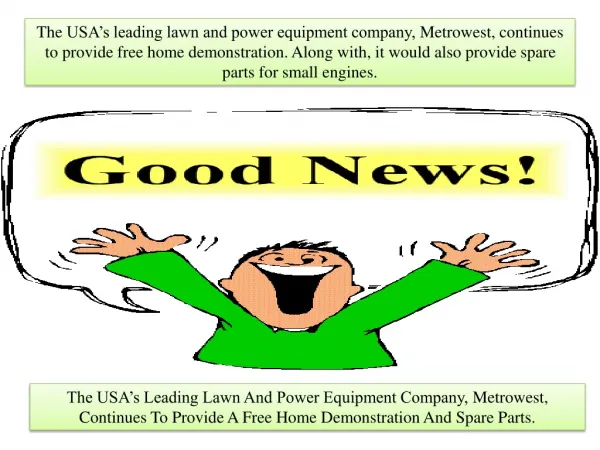 The USA’s Leading Lawn And Power Equipment Company, Metrowes