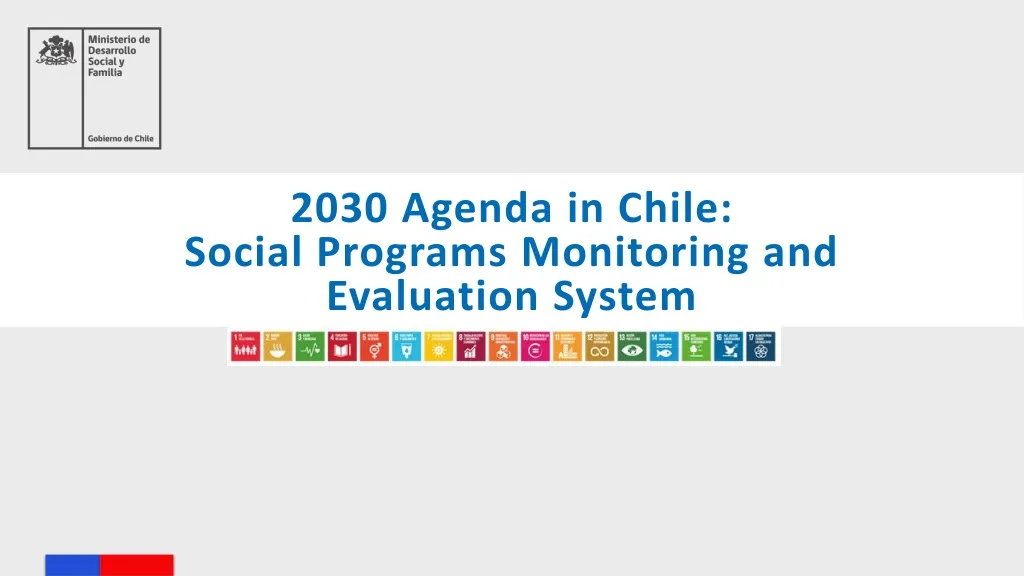 2030 agenda in chile social programs monitoring and evaluation system