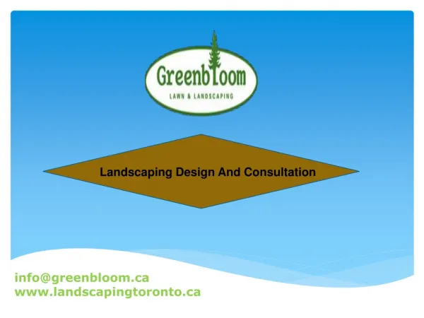 Landscaping Design And Consultation